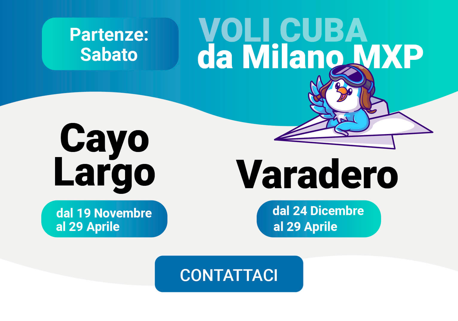 Nuovi voli italia per cuba